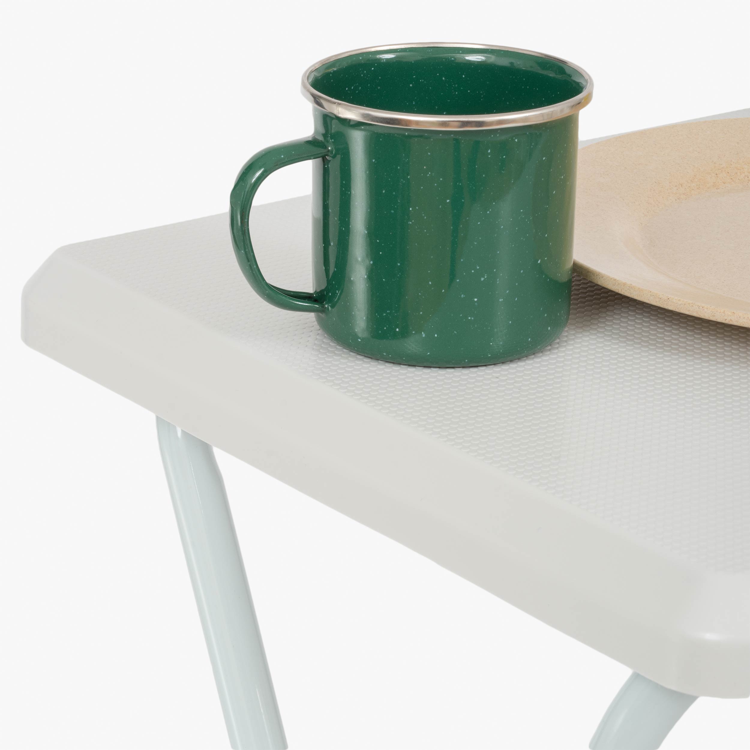Highlander Furniture Table Camping Pliante Blanche 1,3kg