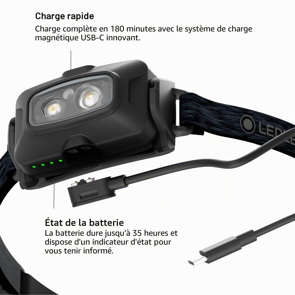 Ledlenser HF4R Core lampe frontale 500 lm rechargeable