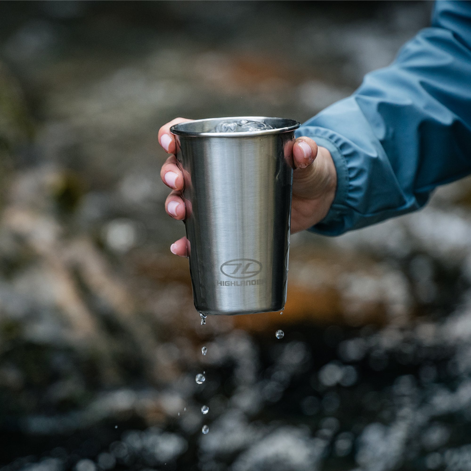 Highlander Camping Accessories Camp Cup 500ml tasse inox