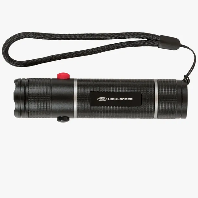 Highlander Hawkeye Lampe Torche Main LED Blanc Rouge