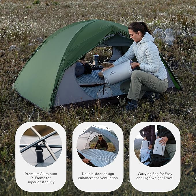 Naturehike Cloud River Pro tente camping 2 places 4 saisons