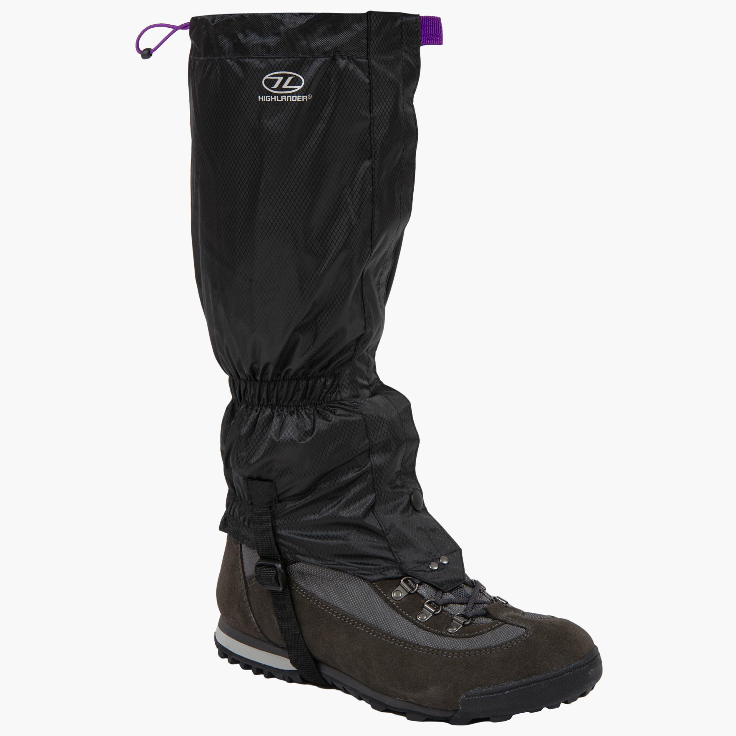 Highlander Glenshee Guêtres Femme Noires Imperméables 3000 mm