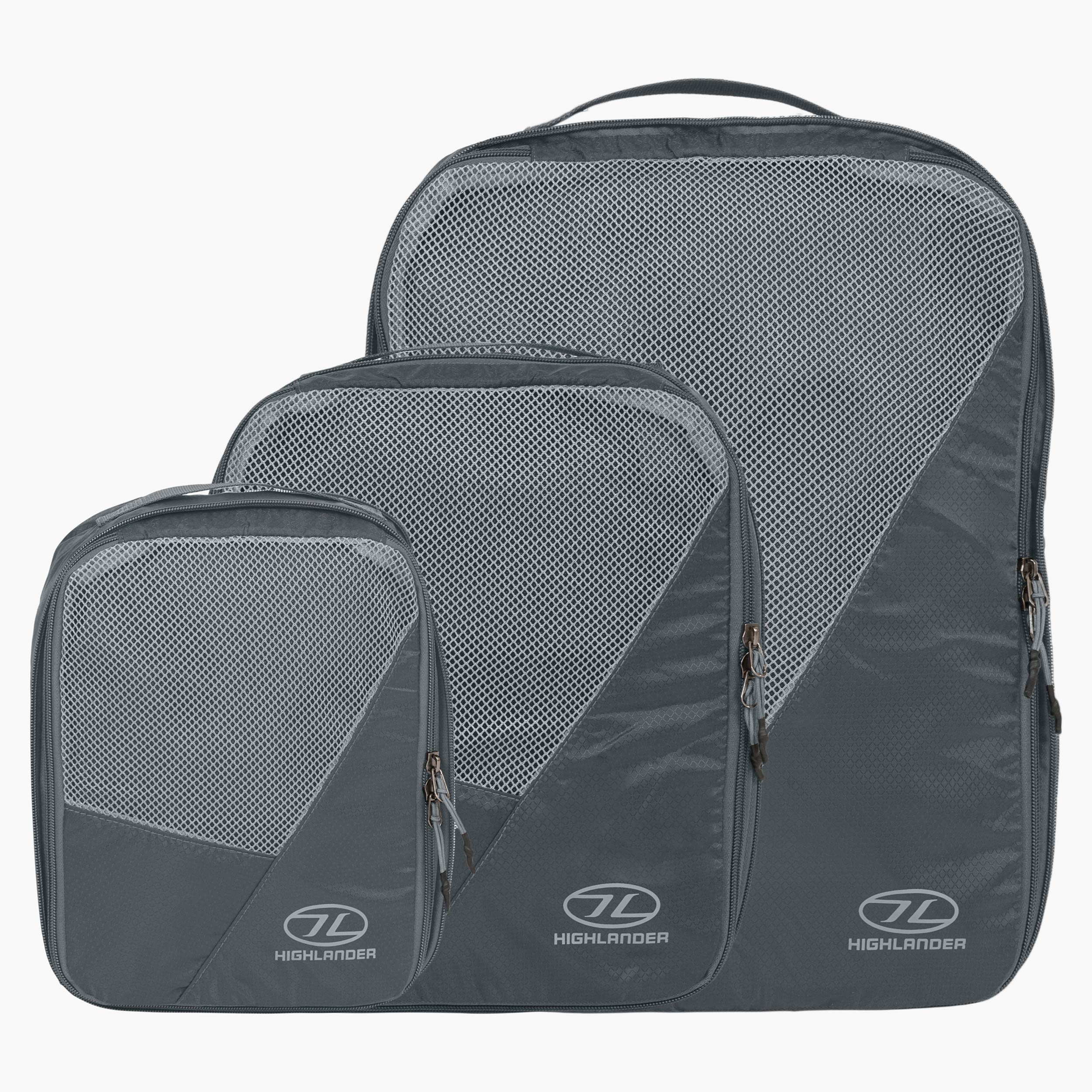 Highlander Compakta cubes de rangement gris lot voyage