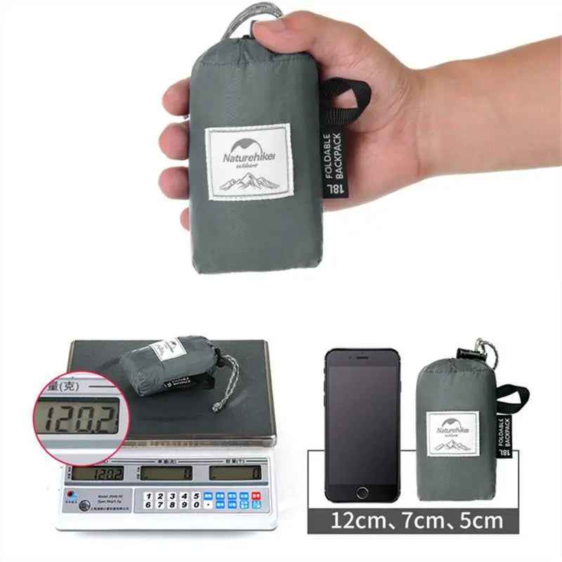 Naturehike Cloud Wing sac à dos pliable 18L noir ultraléger