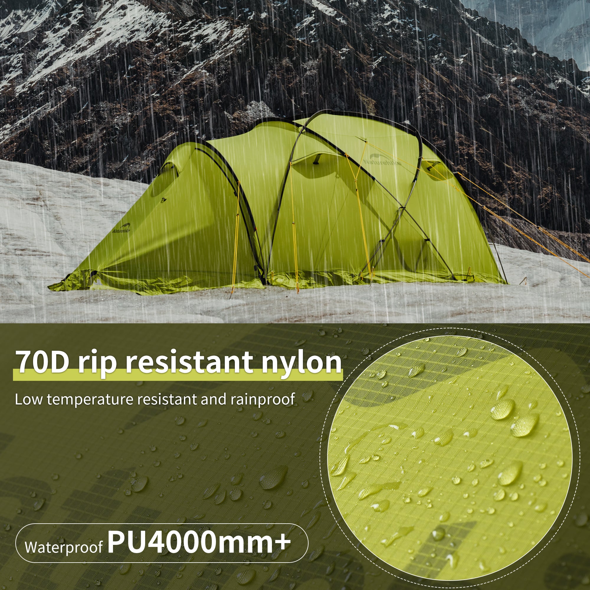 Naturehike Igloo 3 Tente 4 Saisons 3 Places PU4000