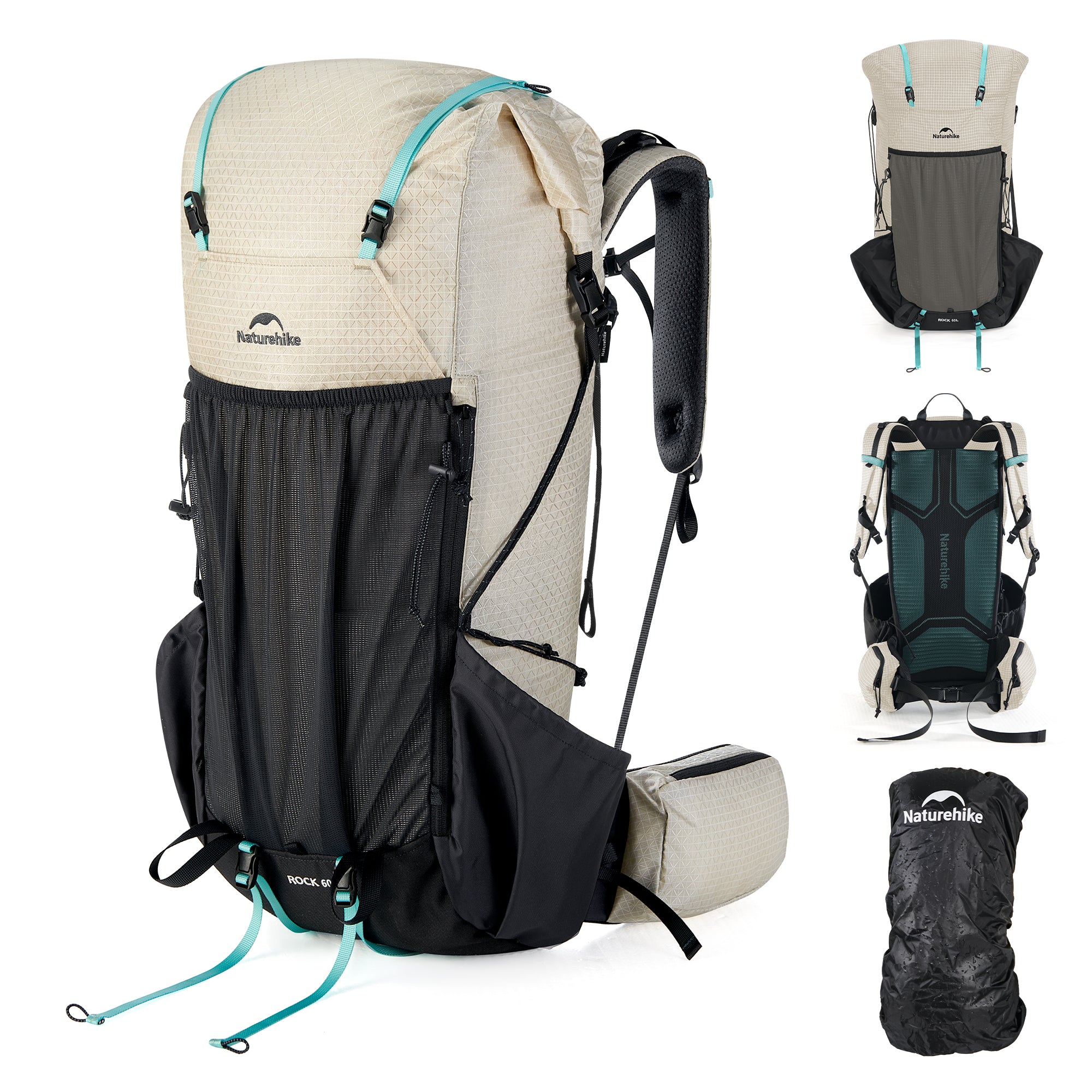 Naturehike Rock 2.0 sac à dos rando 30 L/M noir