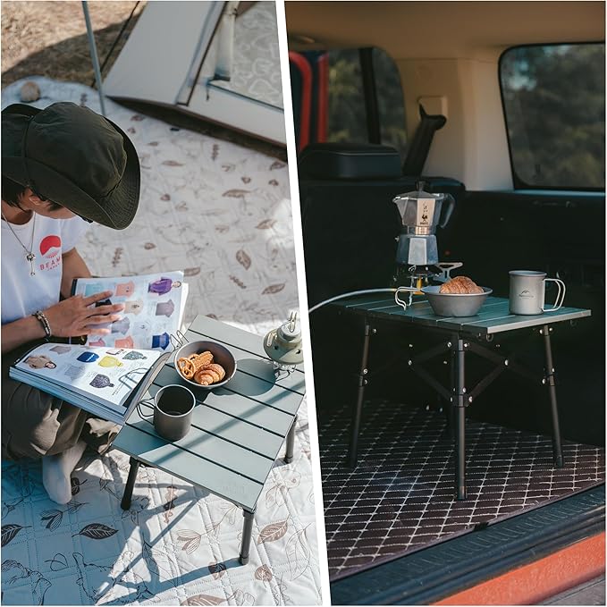 Naturehike PeakLite L02 table camping pliante vert 1 kg