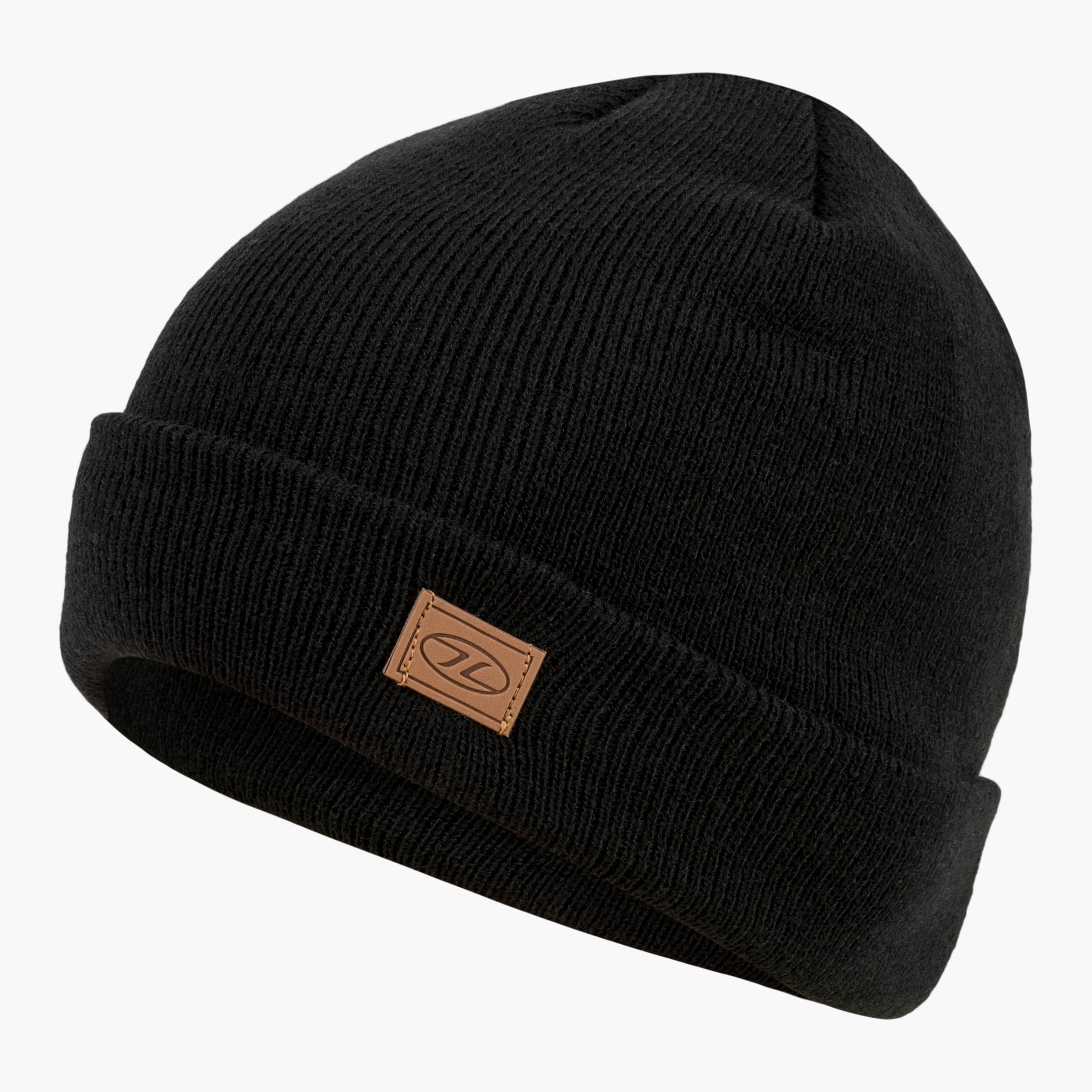 Highlander Thinsulate bonnet ski chaud noir tricoté