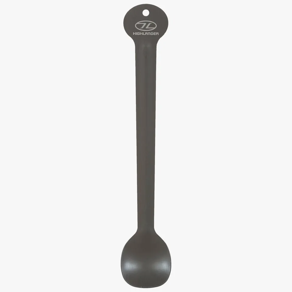Highlander cuillère longue camping alu 15 g noire
