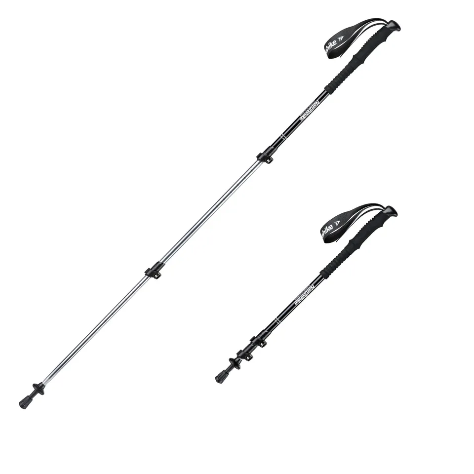 Naturehike Sunlit Bâtons Trekking Alu 61-135cm Noir x2