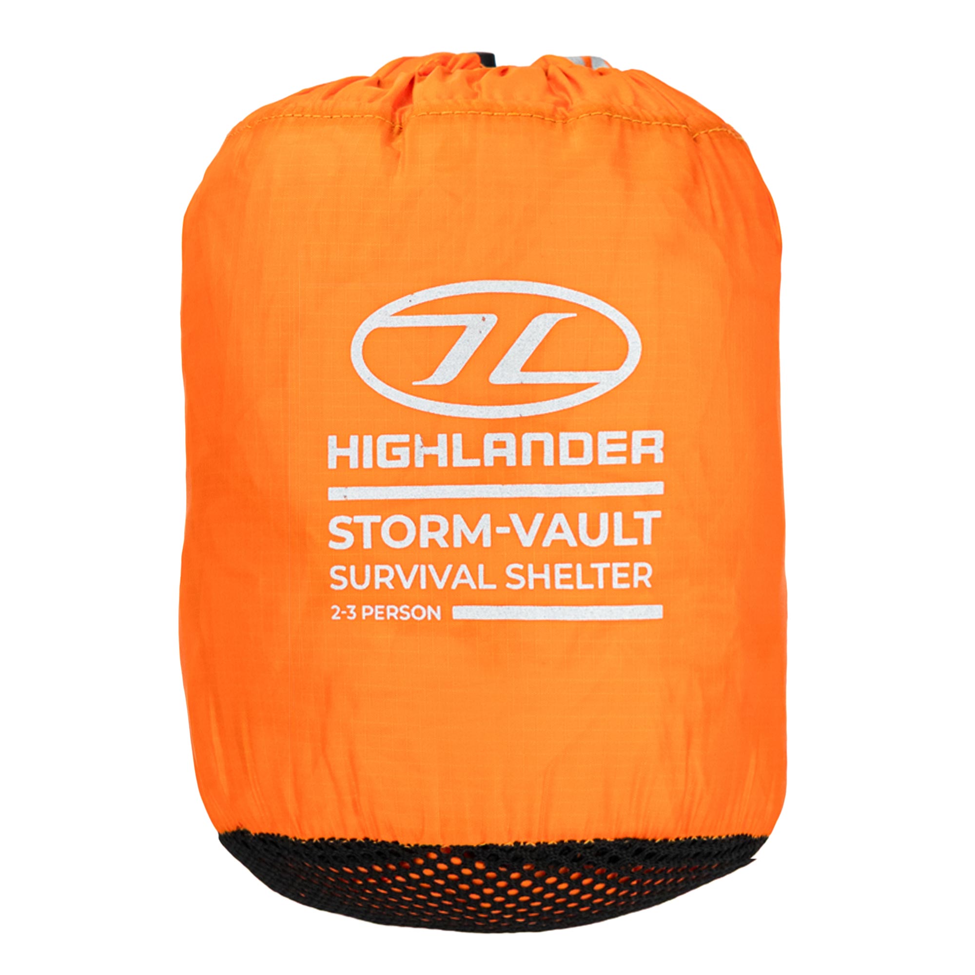 Highlander Storm Vault abri survie 2-3 personnes orange