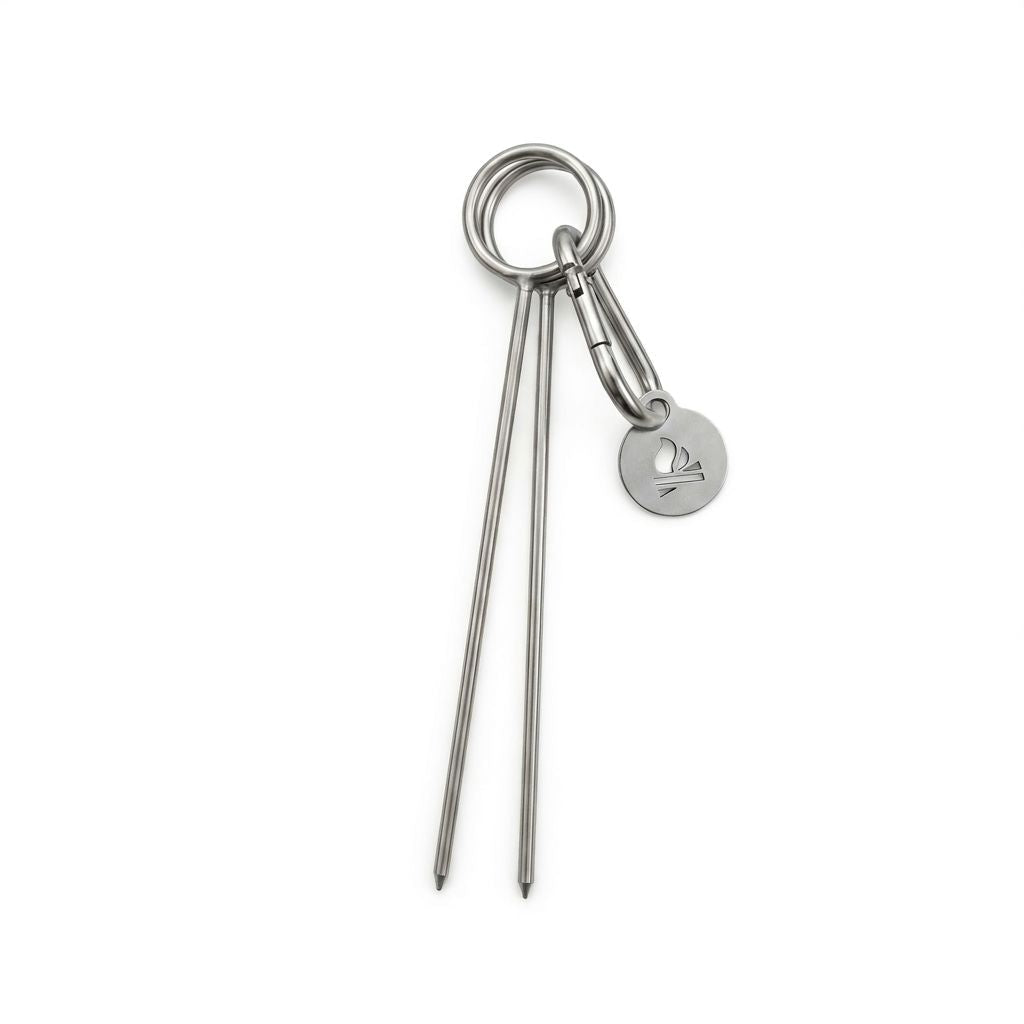 Bushcraft Essentials Accessories Bushbox Multi-Spikes piques inox long x2