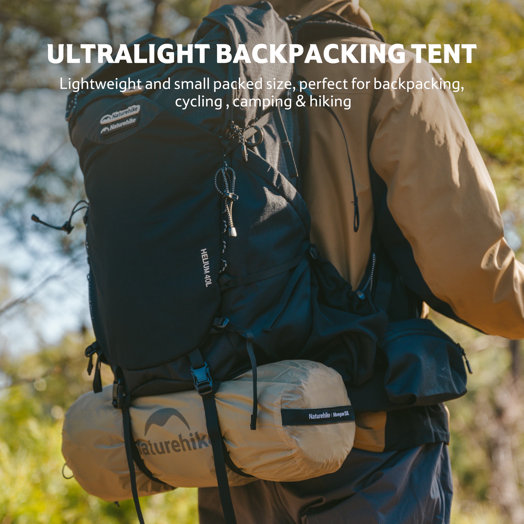 Naturehike Mongar tente rando 2 personnes grise 1,66 kg