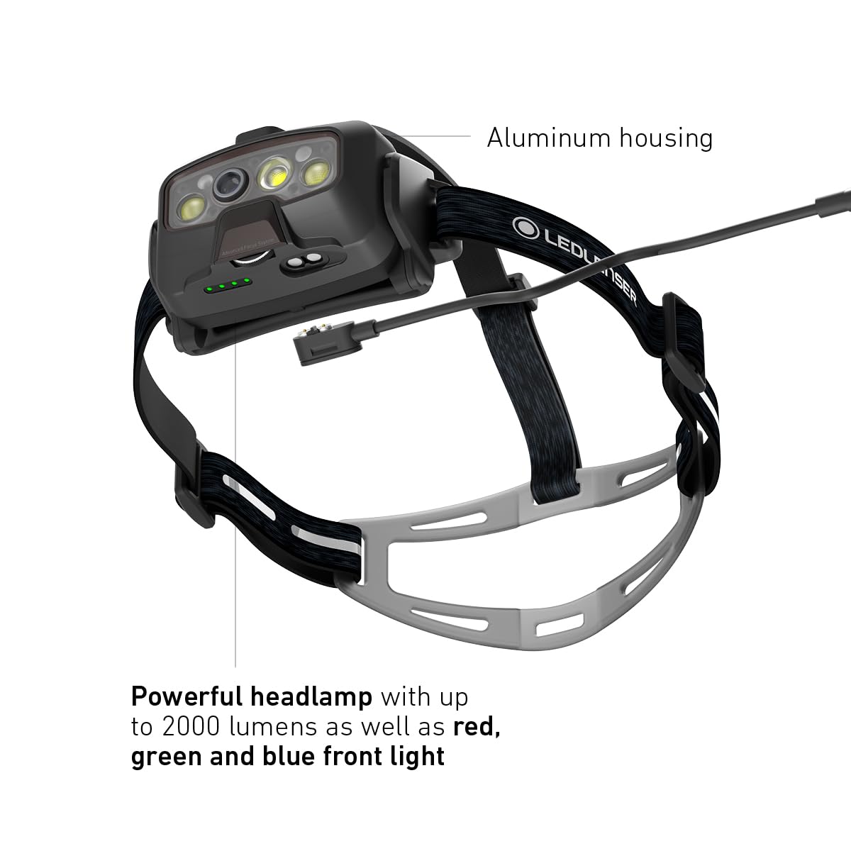 Ledlenser HF8R Signature lampe frontale noir 2000 lm