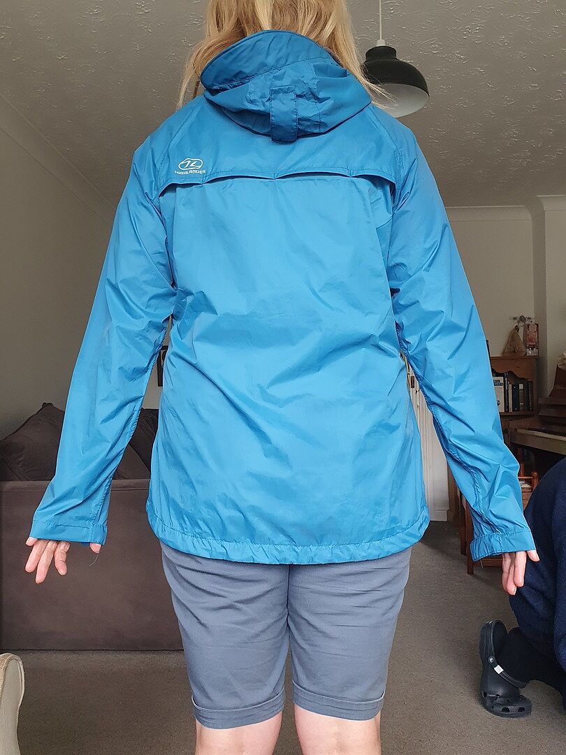 Highlander Stow & Go veste imperméable enfant bleu pliable