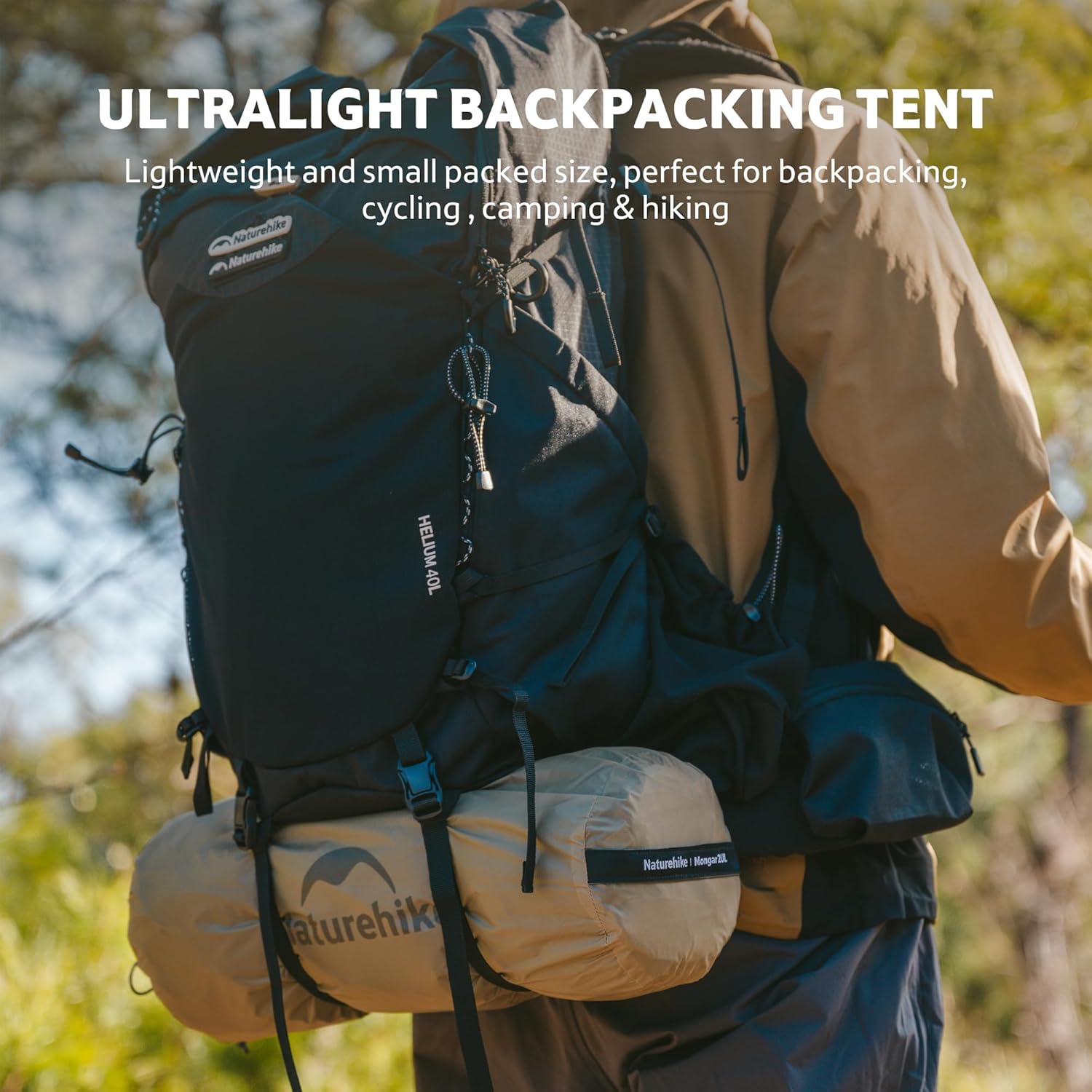 Naturehike Mongar UL tente 1 personne sable lunaire 1,2kg