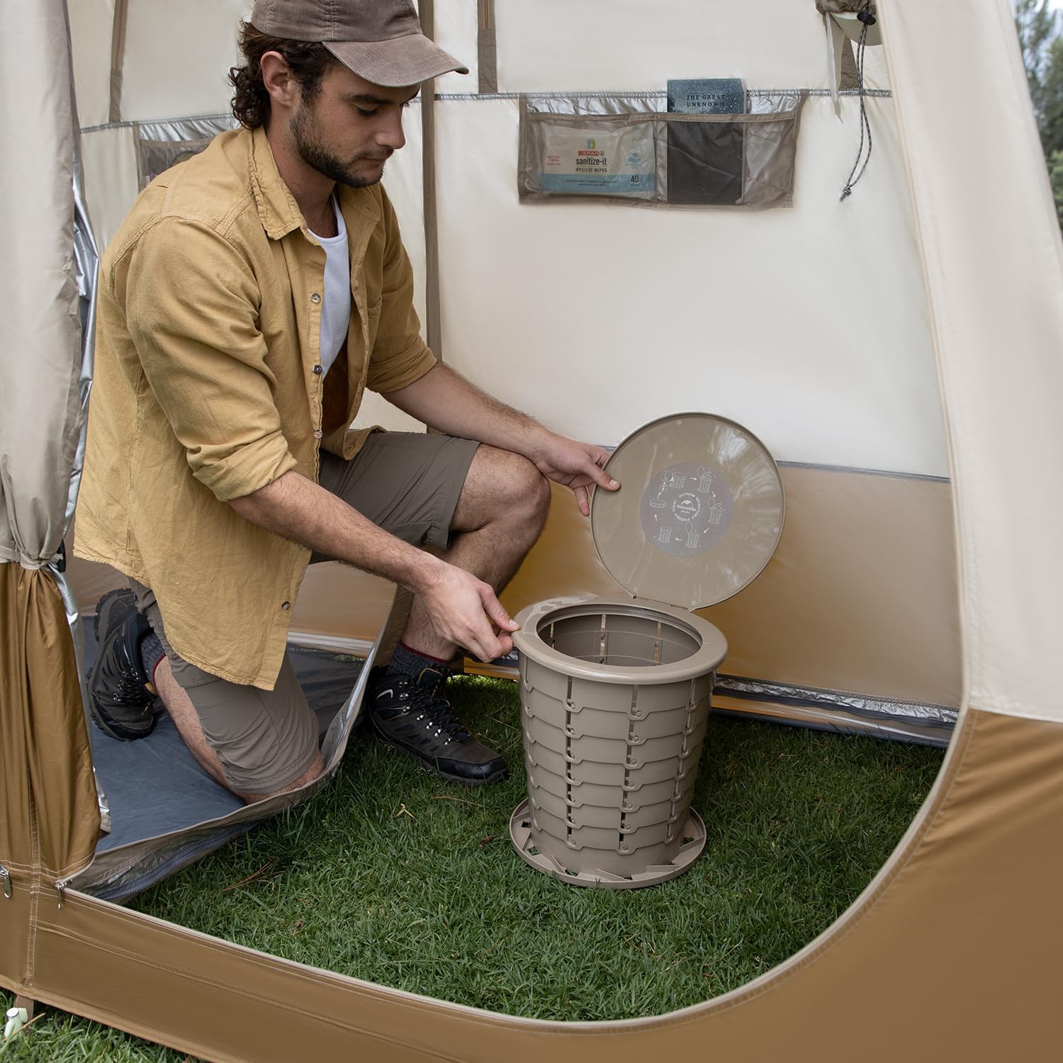 Naturehike tente douche camping séparation sec humide 1 place