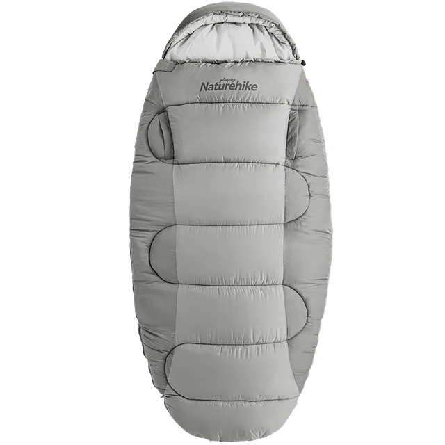 Naturehike PS200 sac de couchage coton gris trous bras