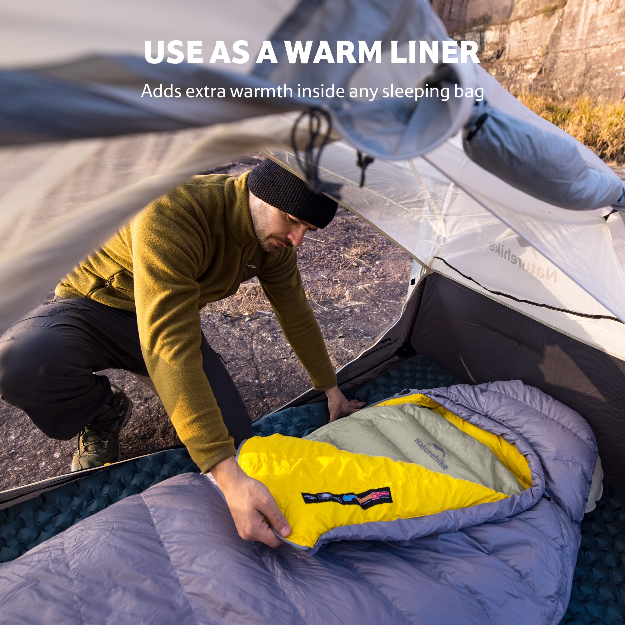 Naturehike CW EXT Sac couchage duvet blanc 10,5°C taille M