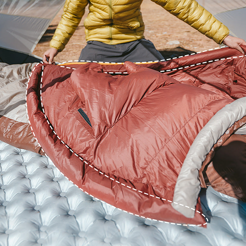 Naturehike Snowbird SP1000 sac momie duvet beige L -10°C
