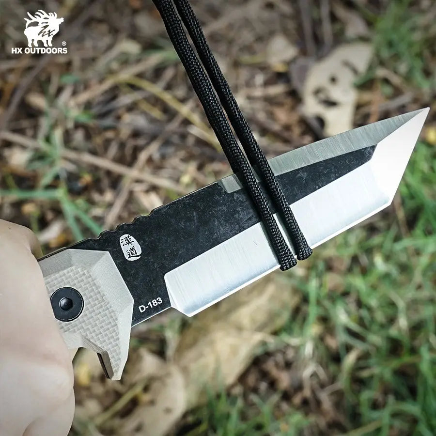HX Snipers D-183 couteau fixe lame 98 mm marron