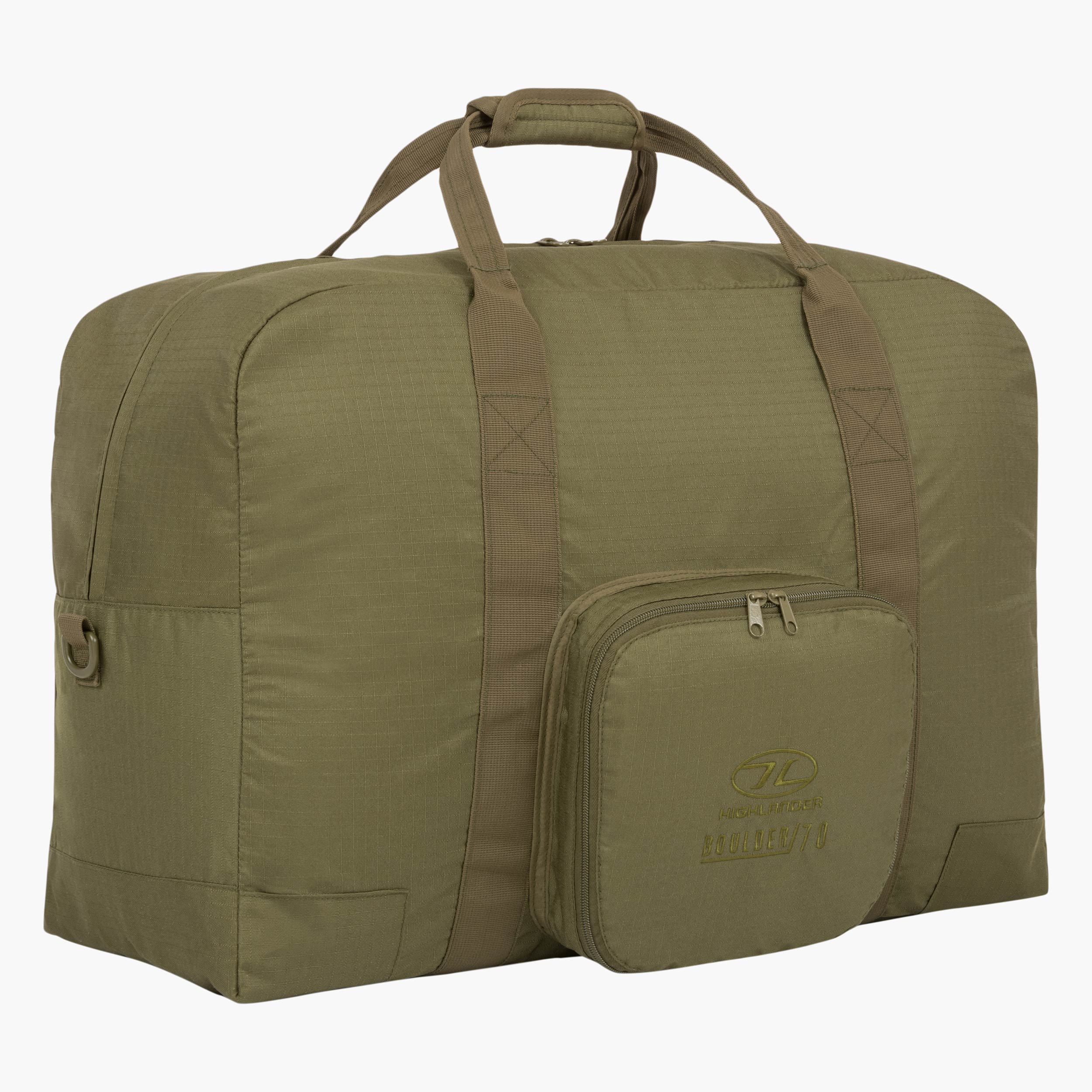 Highlander Boulder sac duffle 70 L noir pliable ripstop