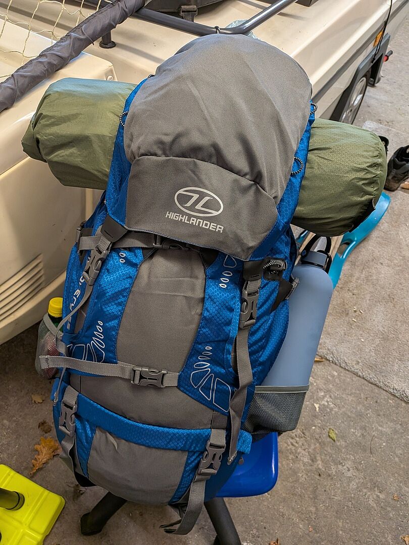 Highlander Discovery 65L sac à dos noir trekking