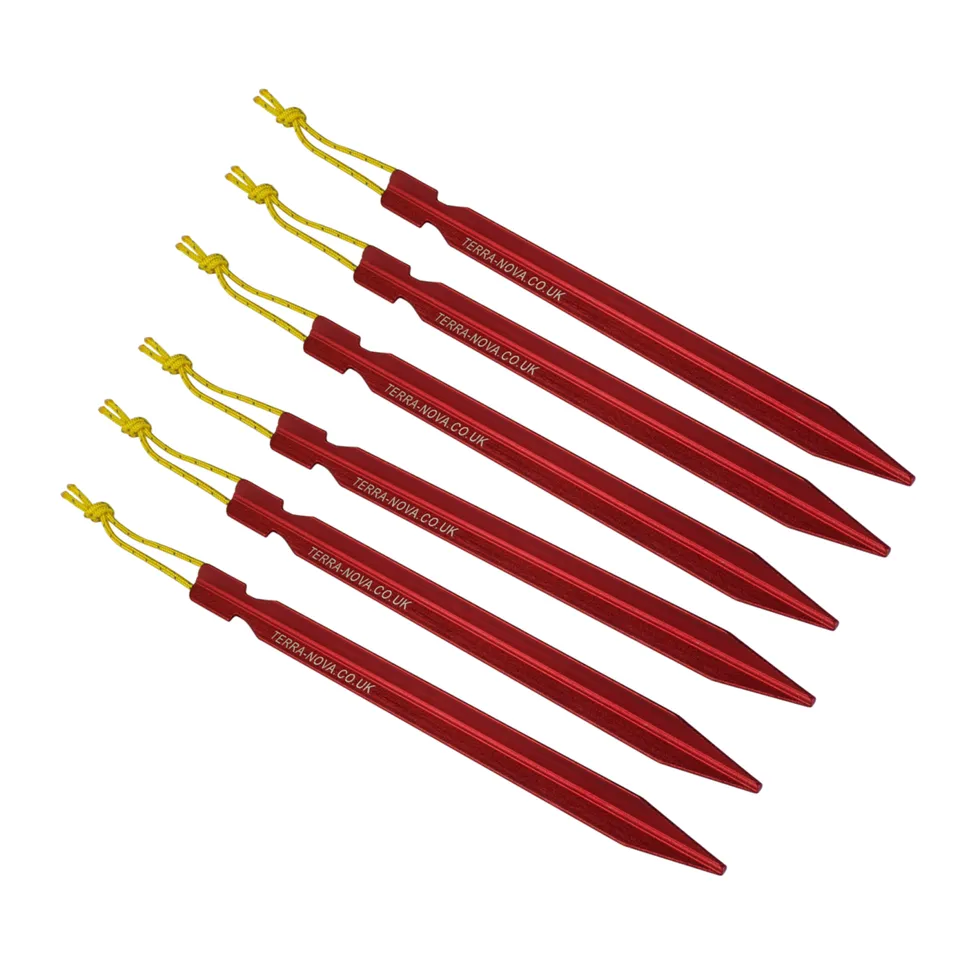 Terra Nova Tent Pegs Terra Firma sardines alu lot de 6