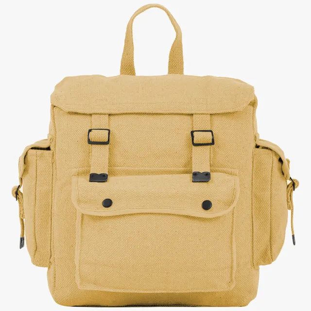 Highlander sac toile bandoulière beige 20 L poches