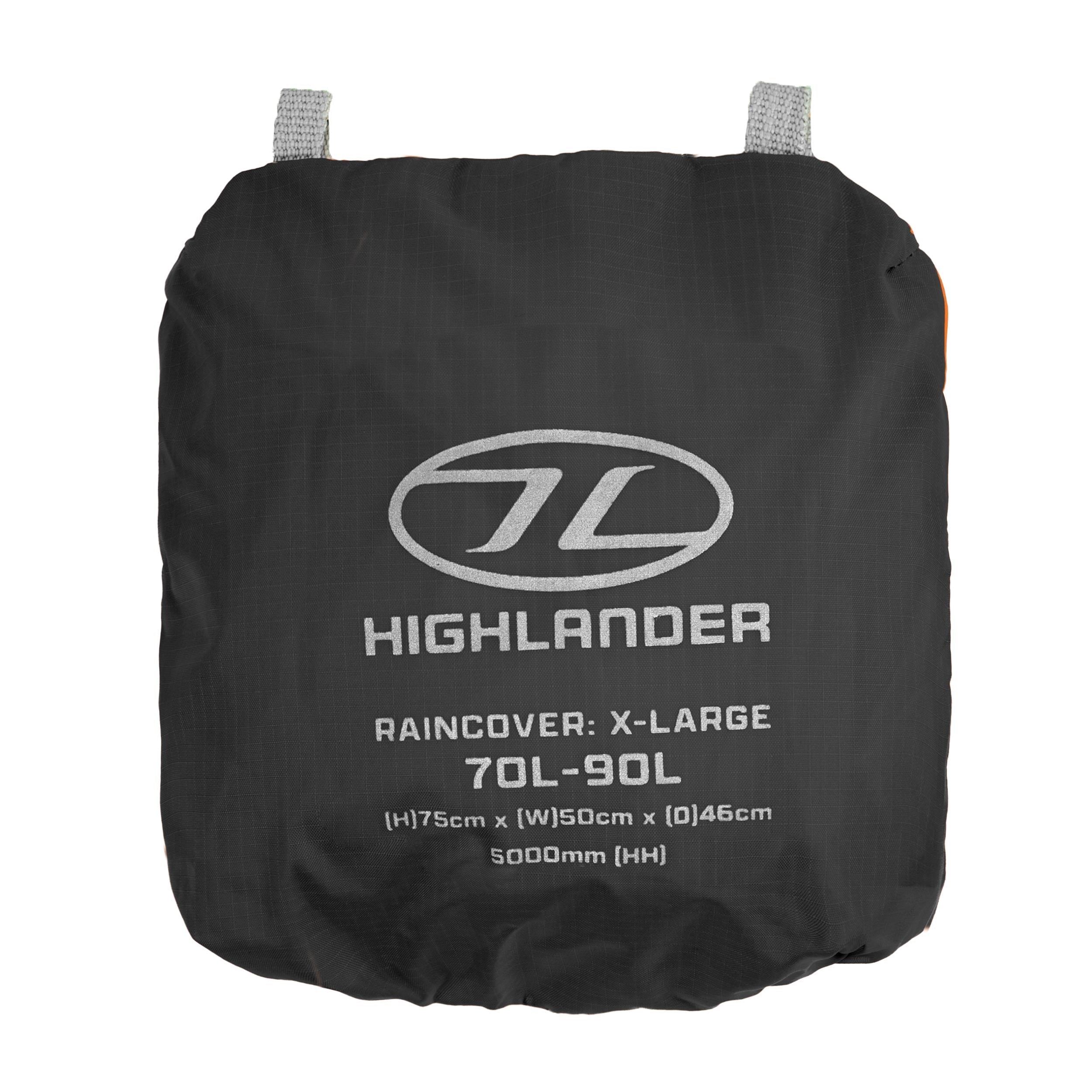 Highlander Ducks Back housse pluie XL 70-90L orange