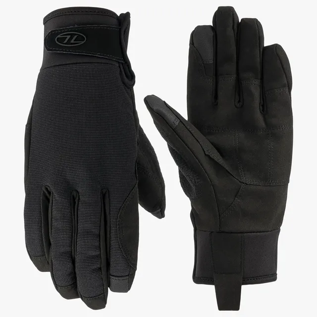 HIGHLANDER Aqua-Tac gants imperméables noirs membrane PU