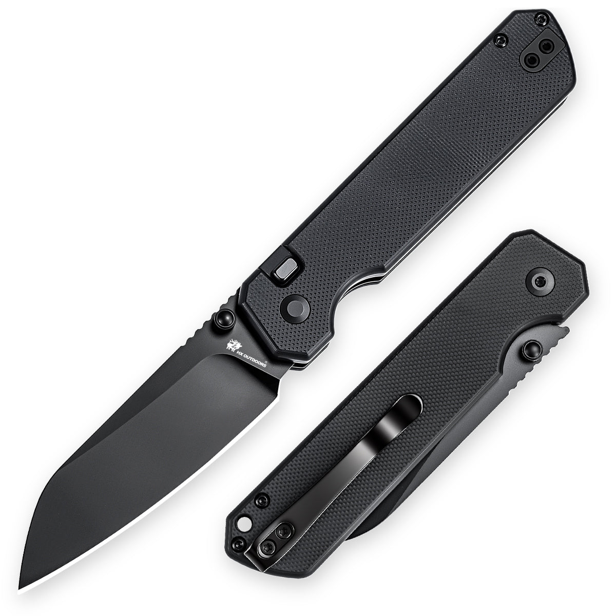 HX Hyla ZD-130S-B couteau pliant lame noire 75,5 mm