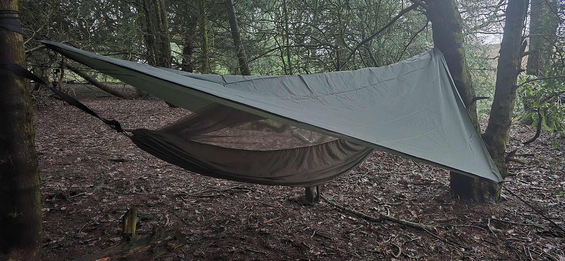 Highlander Crusader hamac camping 1 personne Olive