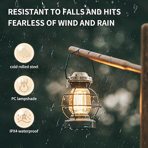 Naturehike lampe camping rechargeable 3000 mAh lanterne LED IPX4