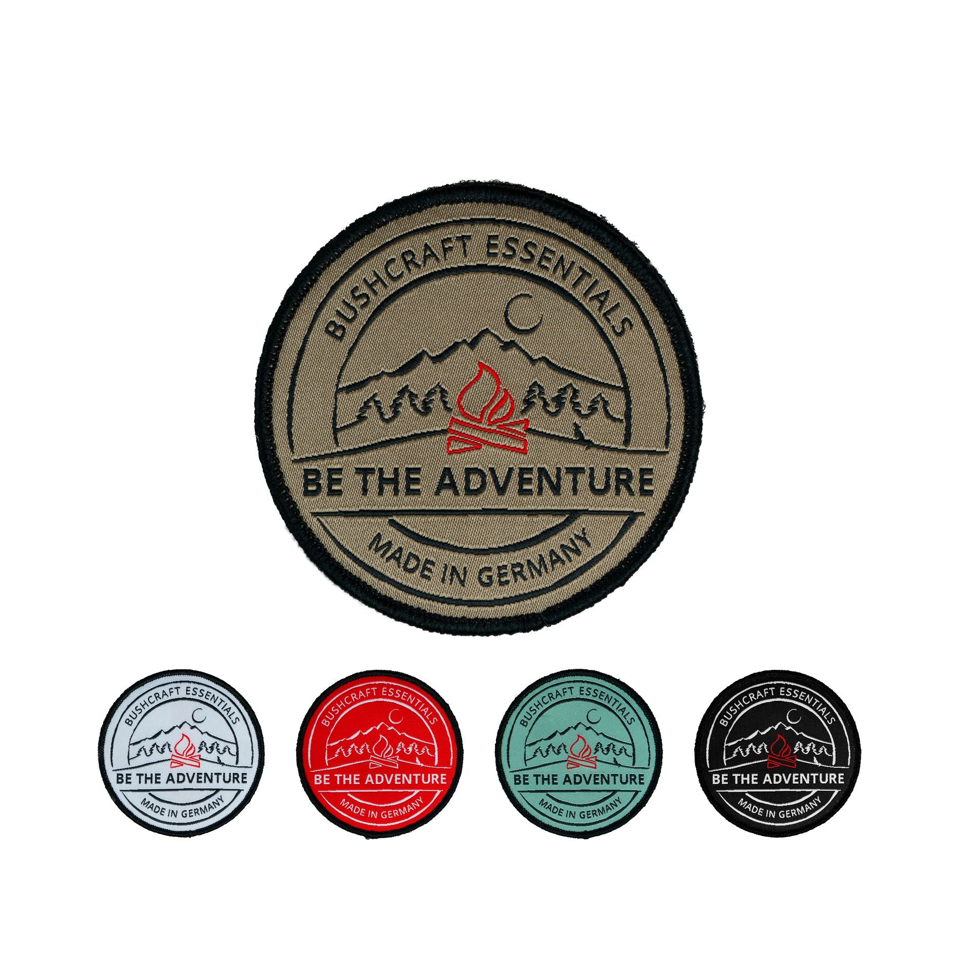 Bushcraft Essentials Patches BE THE ADVENTURE écusson velcro kaki