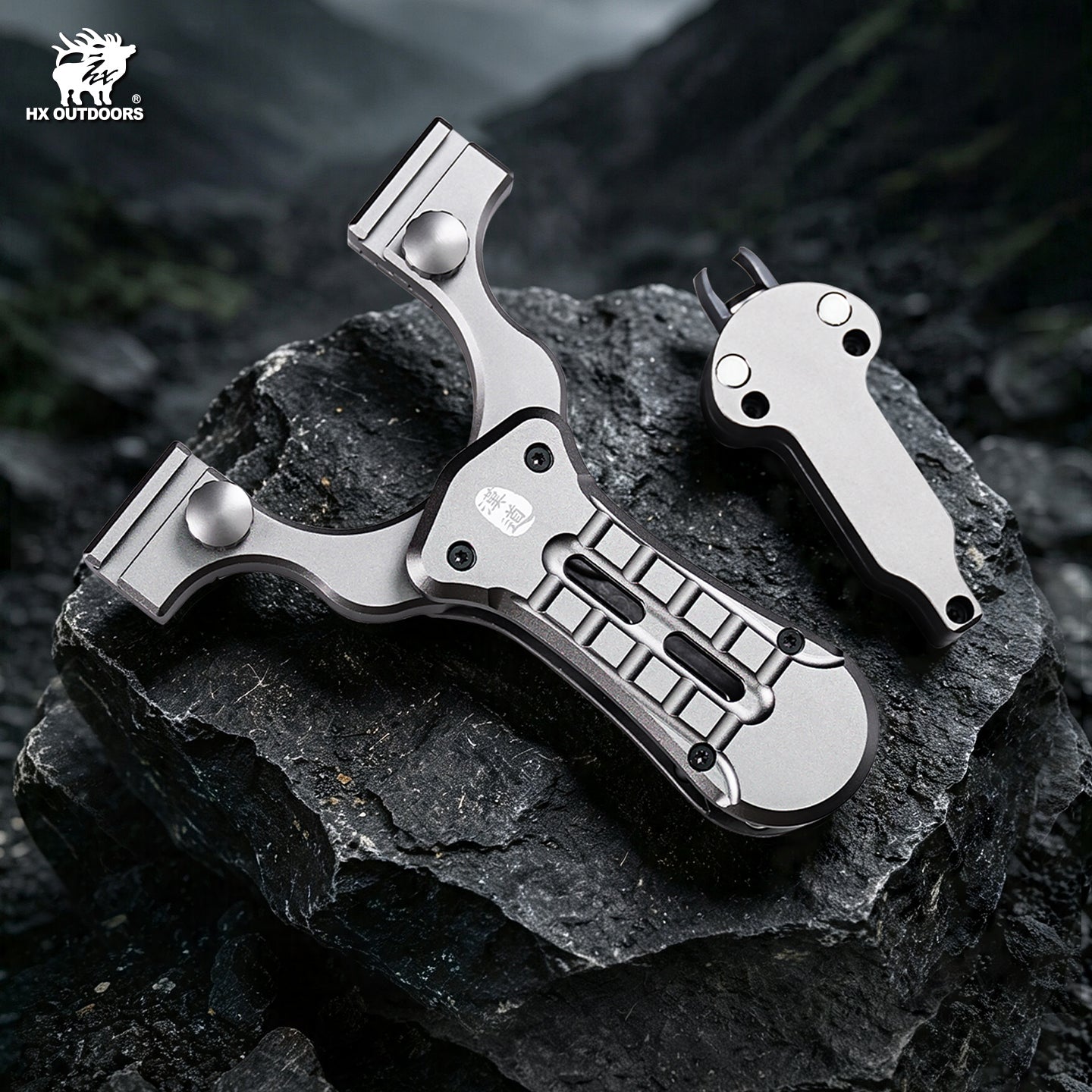 HX Accurion EDC-112A lance-pierre pliant alu gris