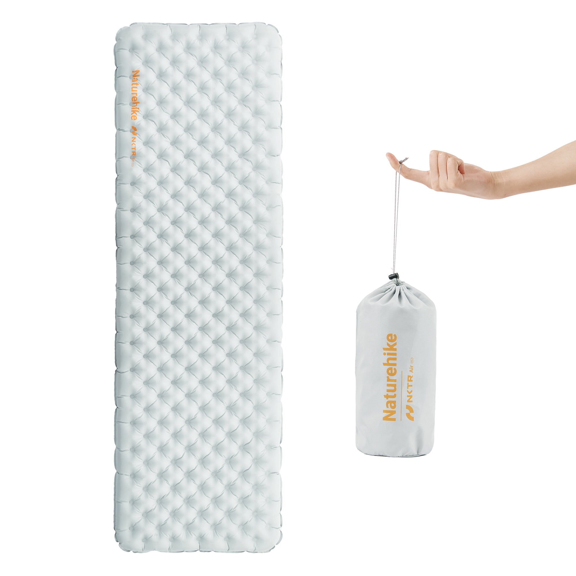 Naturehike TuYe R3.2 matelas gonflable ultraléger gris 186cm