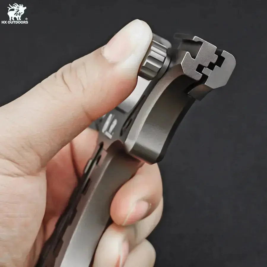 HX Accurion EDC-079A lance-pierre alu noir 110 mm