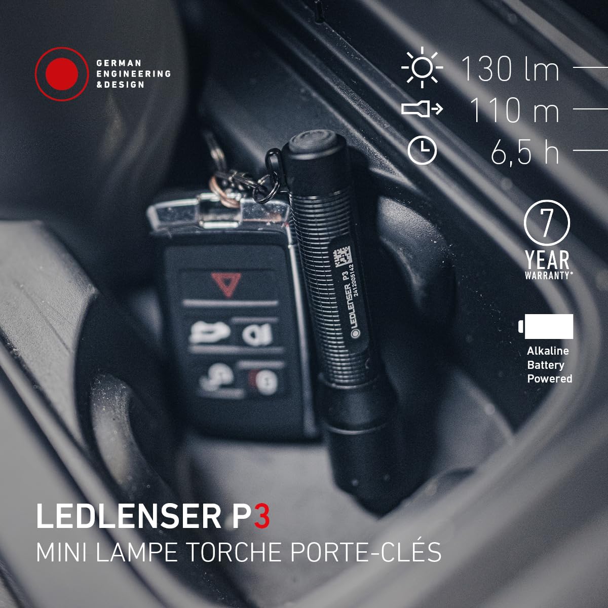 Ledlenser P3 P-Series mini lampe torche 130lm 43g