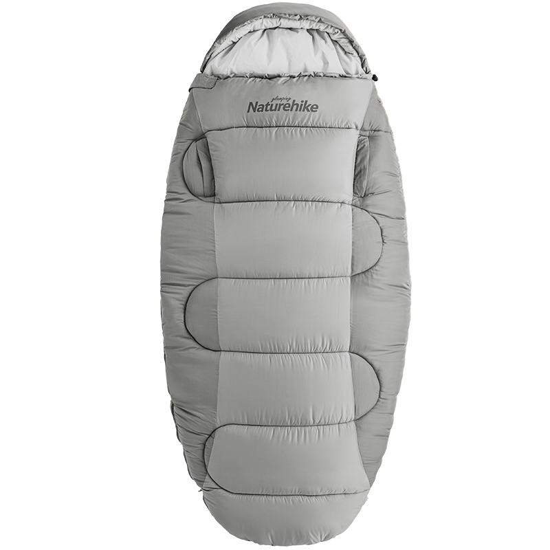 Naturehike PS200 sac de couchage coton gris trous bras