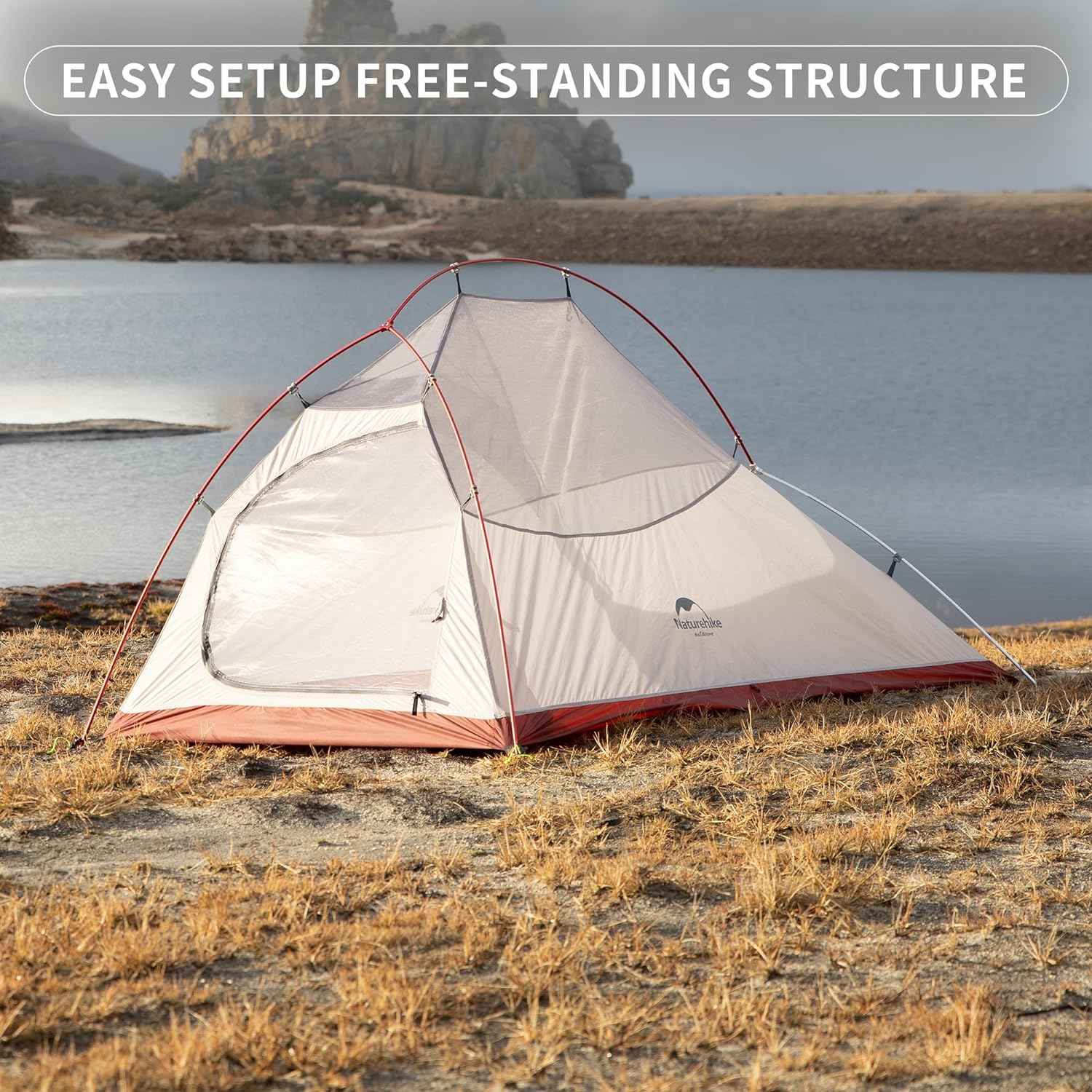 Naturehike Cloud Up tente rando 2 places 20D Gris nylon