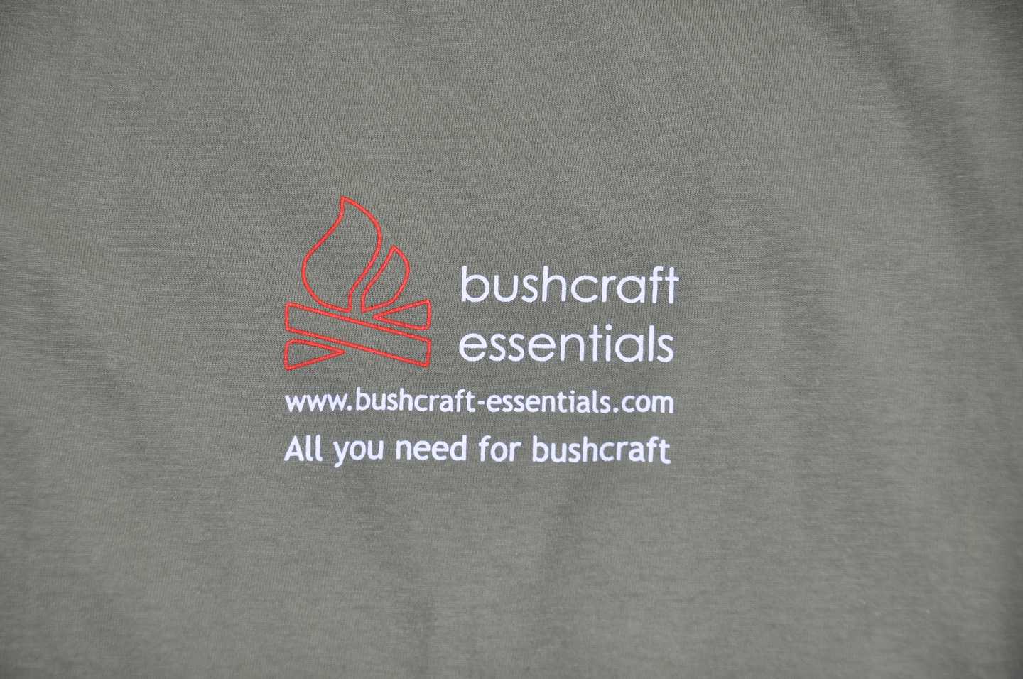 Bushcraft Essentials Lifestyle t-shirt coton oliv M logo