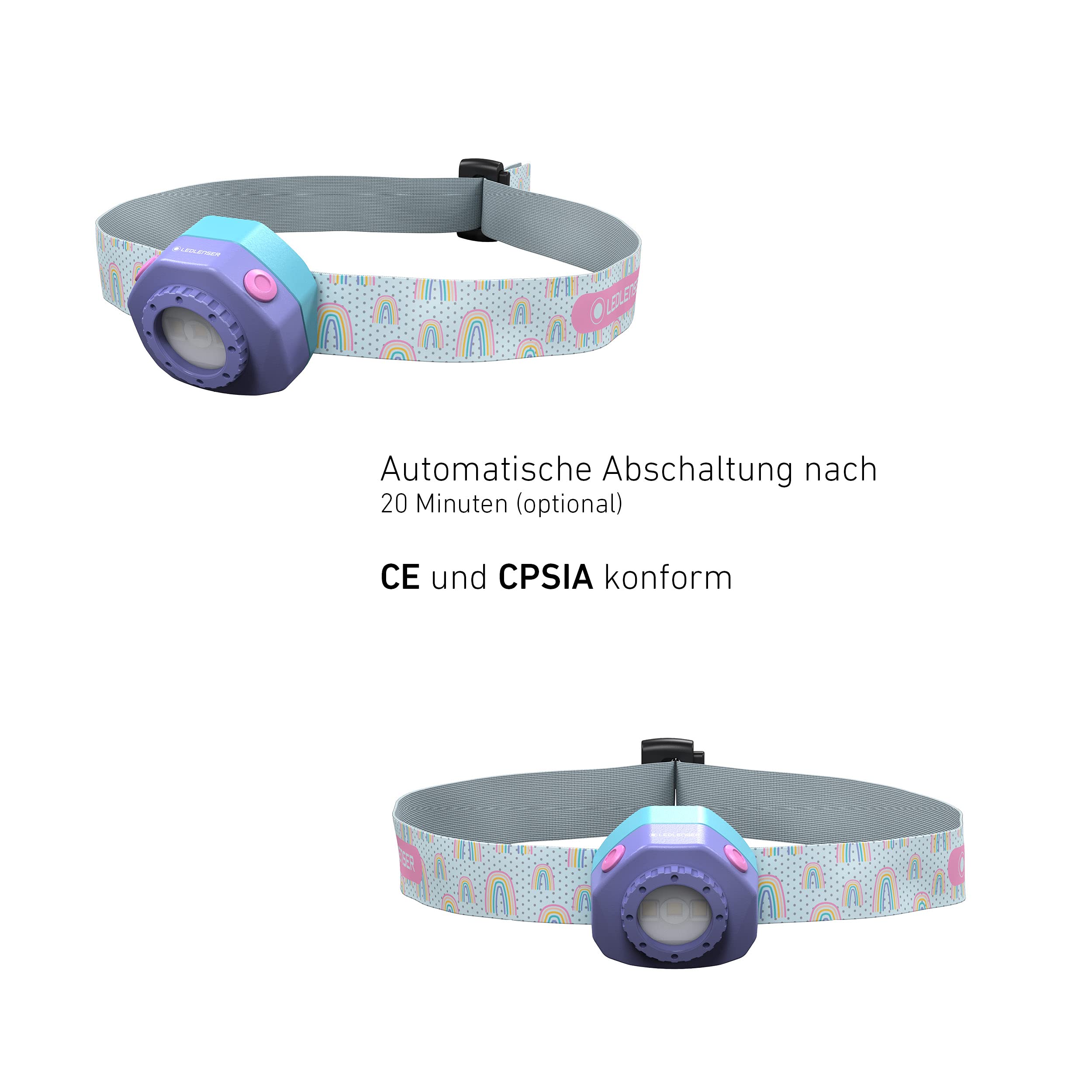 Ledlenser KidLED4R lampe frontale enfant licorne 25 g