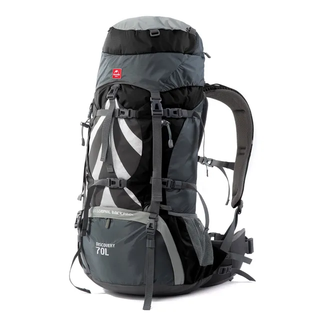 Naturehike 70+5L Sac à Dos Randonnée Gris 75L Housse Pluie