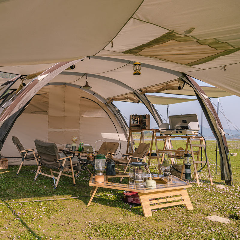 Naturehike tente tunnel camping 6 personnes Grand jupe neige