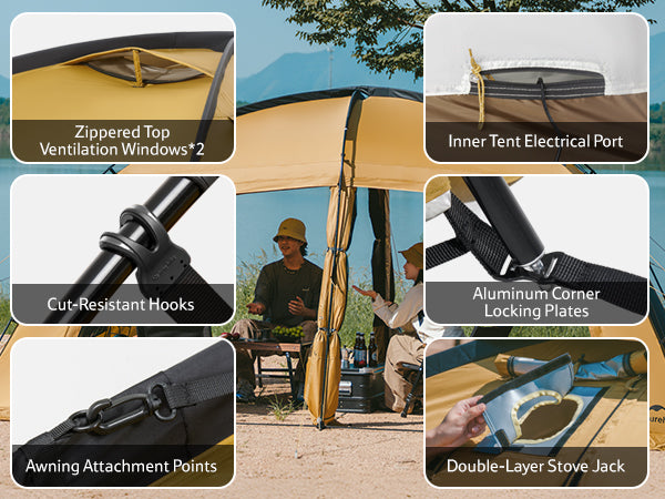 Naturehike Dune 10.9 Pro tente 4 personnes chauffante