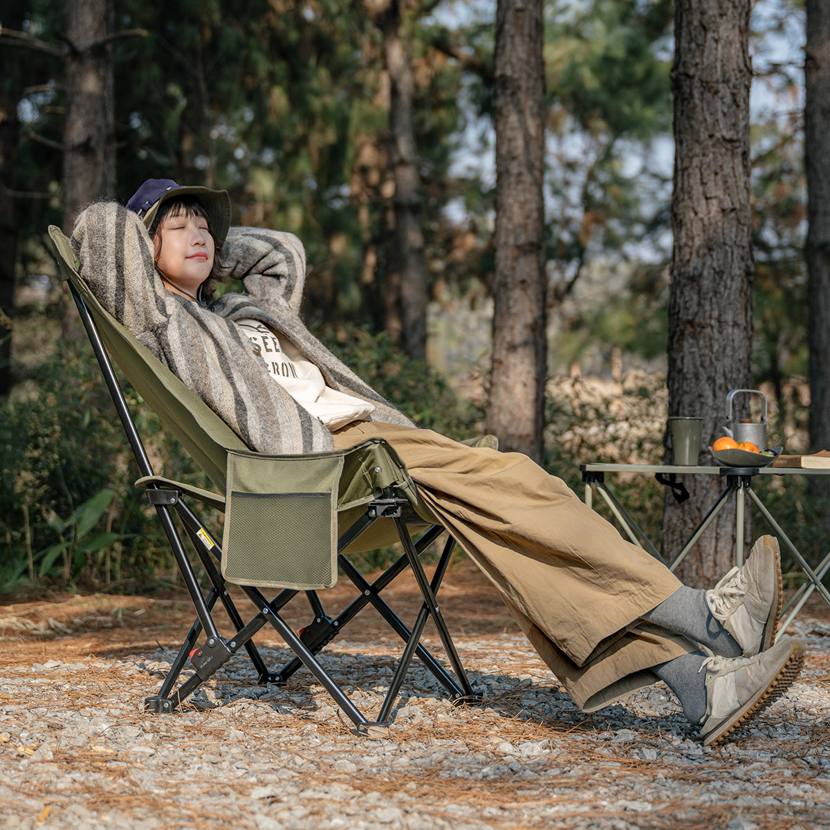 Naturehike SeaStar 002 chaise camping vert dossier haut inclinable