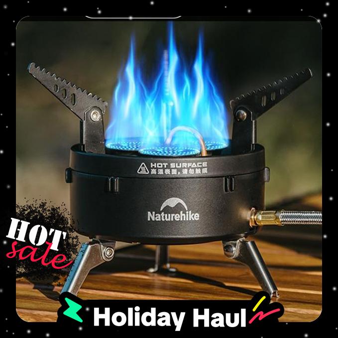 Naturehike BlackStar réchaud gaz triple brûleur 12000 BTU