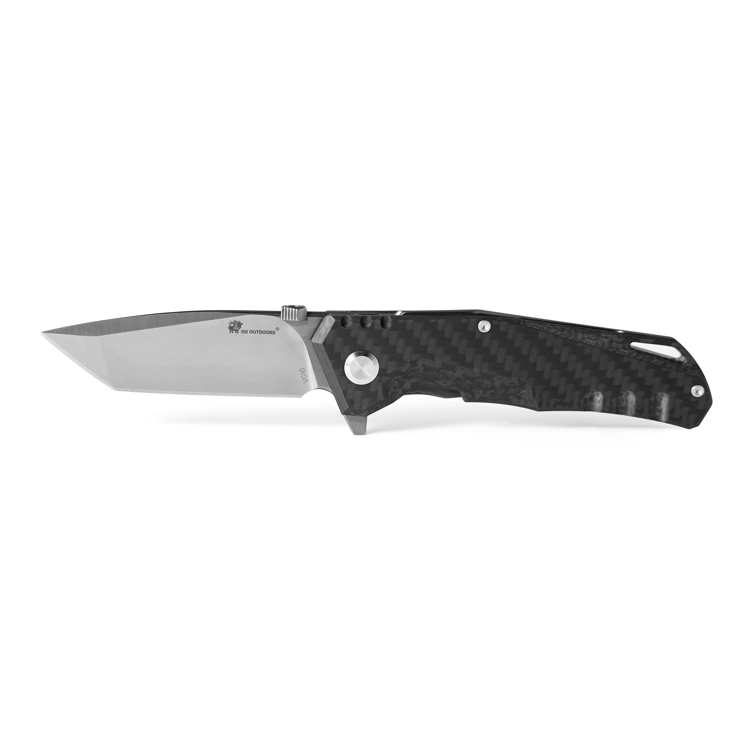 HX Cobra ZD-005 couteau pliant VG10 carbone 70 mm