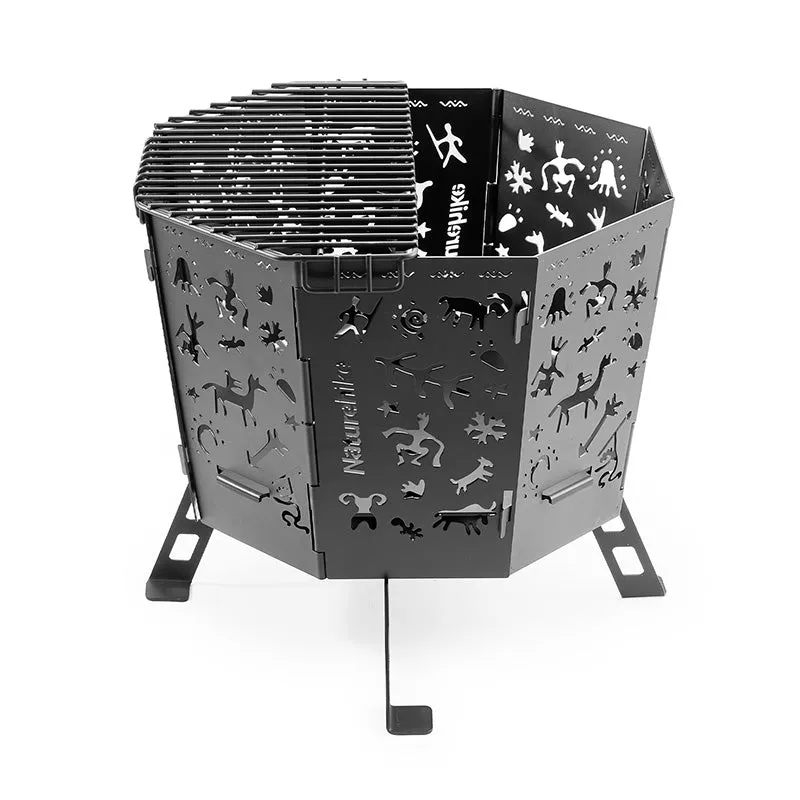Naturehike Totem brasero pliable grill 2-en-1 transport